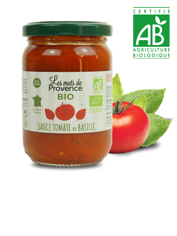 Sauce tomate basilic BIO, Le Bio, Sauces & condiments Les Mets de